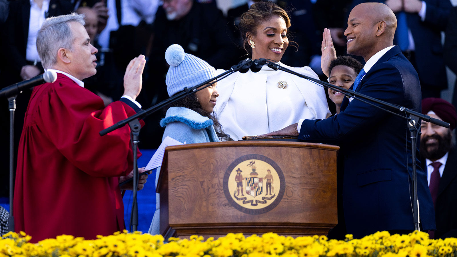 Wes Moore sworn in as Maryland's first Black governor